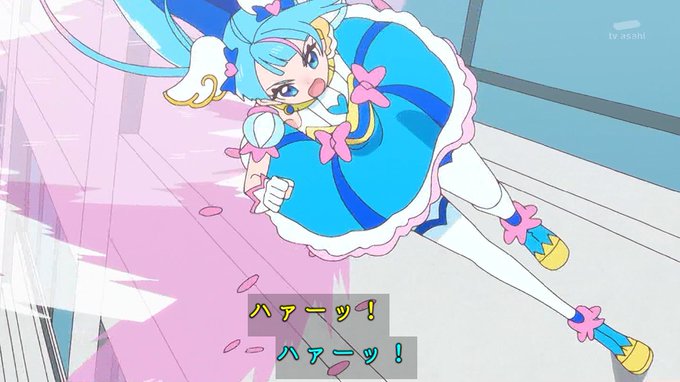 壁走りプリキュア #nitiasa #precure 