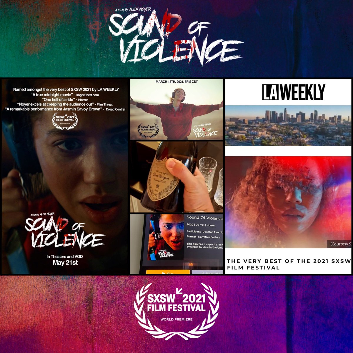 alexnoyer's tweet image. 2 years ago we premiered Sound Of Violence at @sxsw. 
Celebrate and watch it today! 
Out on @showtime and VOD. 
Out on @SkyCinema and VOD in the UK too.
Out in Korea, Finland, Sweden, and many more. 
Celebrate indie horror!