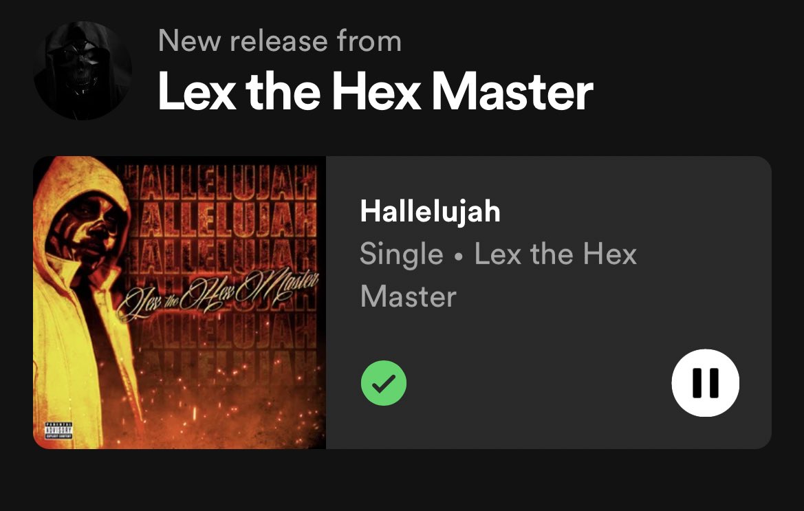 justmedash's tweet photo. Y’all heard it yet?!?! Y’all best be shooting over and listening to this. It’s #fuckingfire @lexthehexmaster another fucking amazing one! Hes back bitchesss!!!!! #hallelujah https://t.co/0OUiQvWMOE