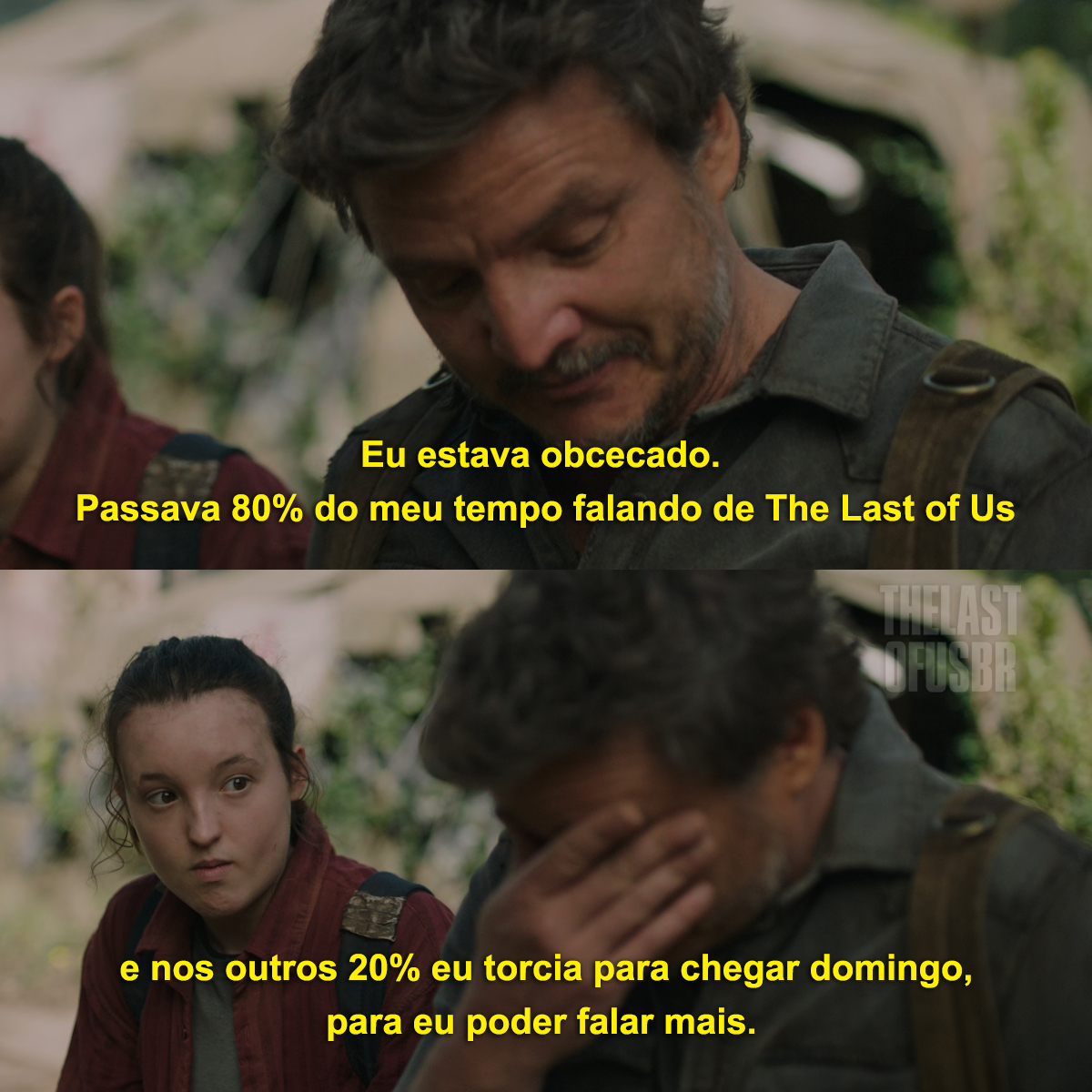 TheLastOfUsBR's tweet photo. O que vai ser da nossa vida agora, sem #TheLastOfUs aos domingos?  ☹️ https://t.co/MLjVHqDekY