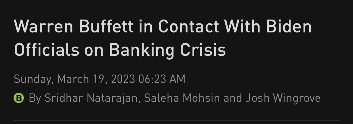 The Oracle of Omaha don’t fuck for free. He loves taking “risk” with the American tax payers covering his downside.