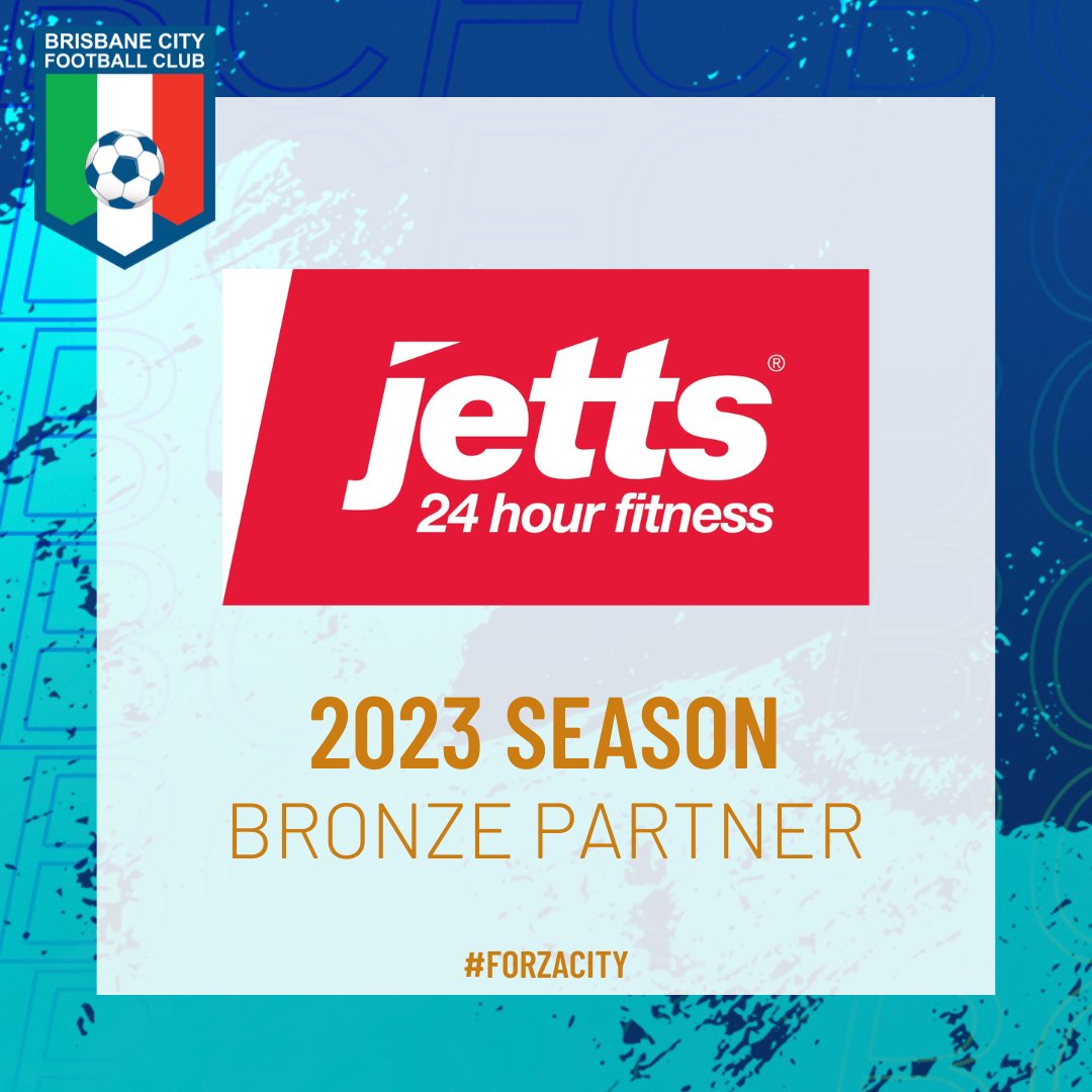 Brisbane City FC is delighted to welcome the Team from Jetts Grange as a Bronze Partner for the 2023 Season.

Jetts Grange will assist the Club during its Women’s World Cup 2023 commitments and take a signage presence on Imperial Corp Stadium.

#forzacity #azzurri #thecityway