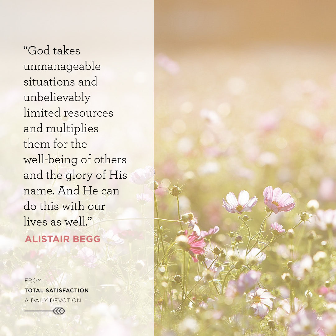 AlistairBegg's tweet photo. God takes unmanageable situations and unbelievably limited resources and multiplies them for the well-being of others and the glory of His name. And He can do this with our lives as well.

Today's devotional: https://t.co/L9bE9yridz https://t.co/JrPkNZ4NWe