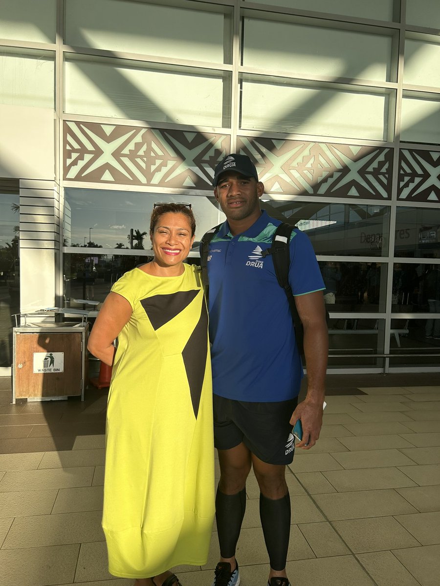 I wish you well Captain Ratu Meli Derenalagi of the @Fijian_Drua and our awesome team as they take on the Queensland @Reds_Rugby tonight #DruaNation #ForFijiEverFiji