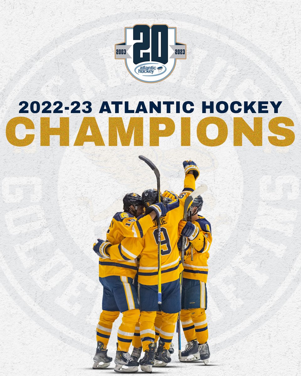 THE #GRIFFS ARE ATLANTIC HOCKEY CHAMPIONS!