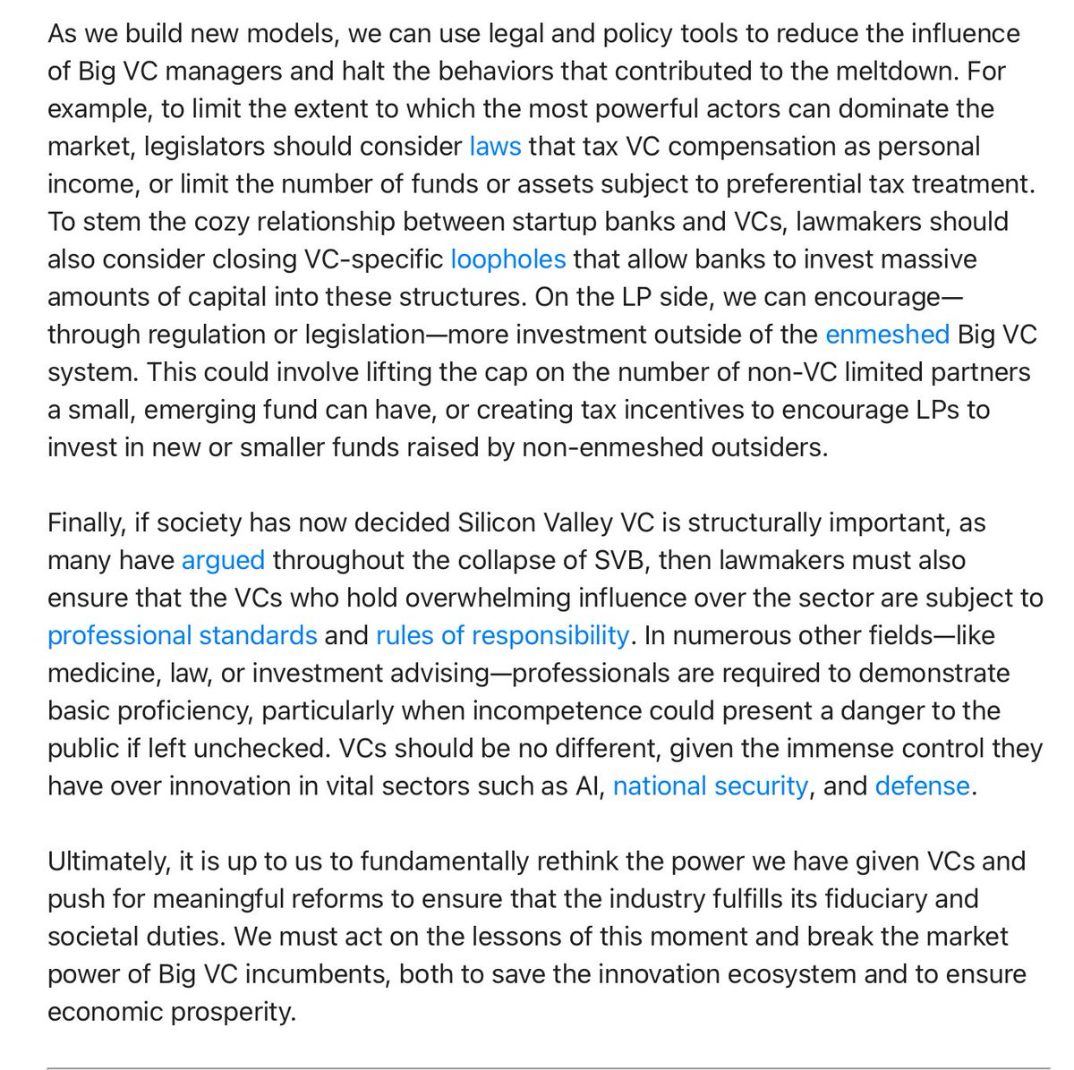 dearsarah's tweet photo. 🎯How VC Can Avoid the Next Silicon Valley Bank Fiasco https://t.co/Nyy183qplS basically stop letting the same white dudes run & own everything. 5% of VCs control 50% of capital….& 91% are men…who all went to the same schools.
This is not an accident—we are #ExcludedByDesign https://t.co/wATaxjMcRl