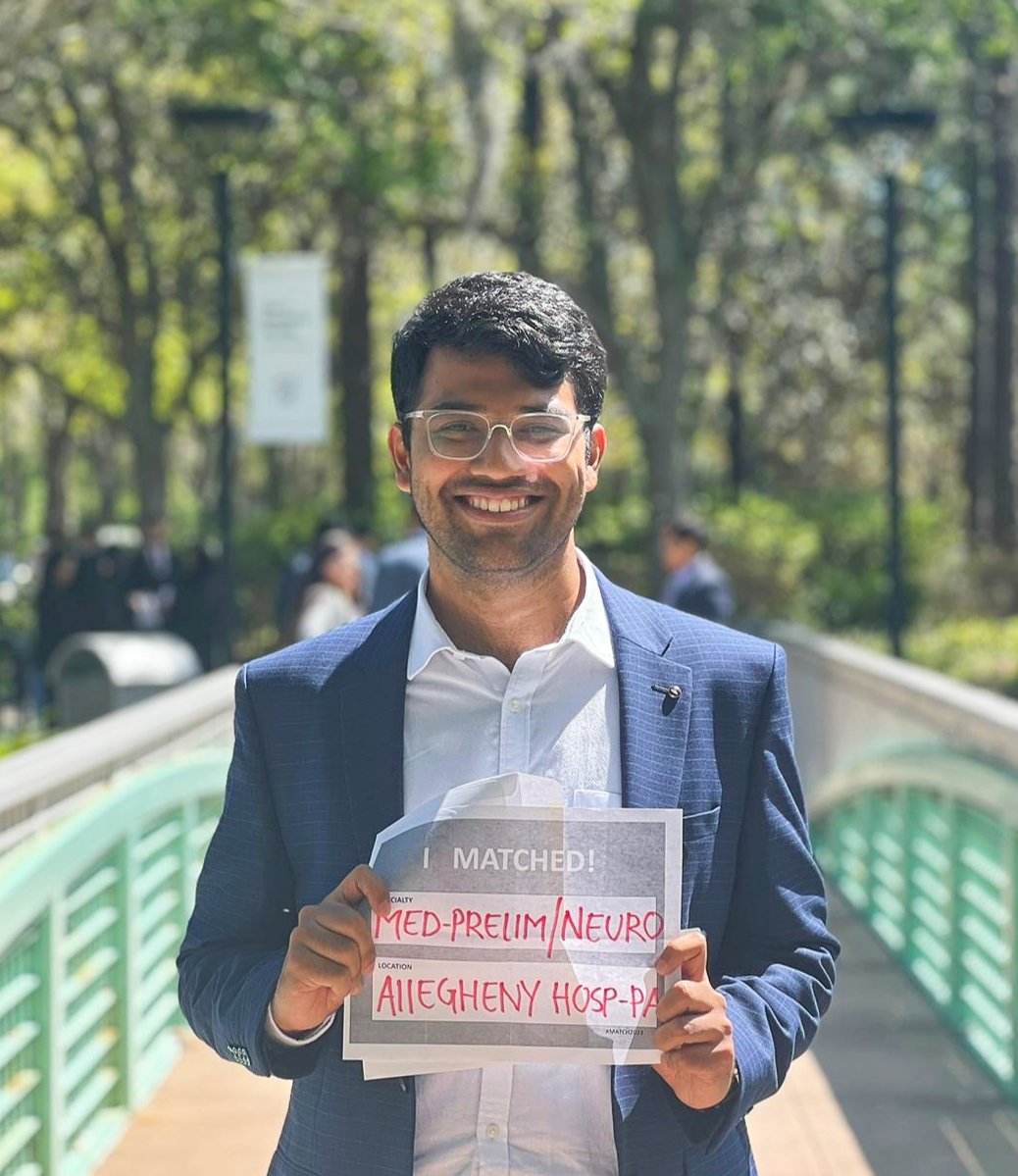 Still feels unreal!!
Romance with brain continues 🥹
Thanks to everyone who made it possible 🫂♥️

🔜 Allegheny Health Network

#nmatch2023 #NeuroTwitter #Match2023