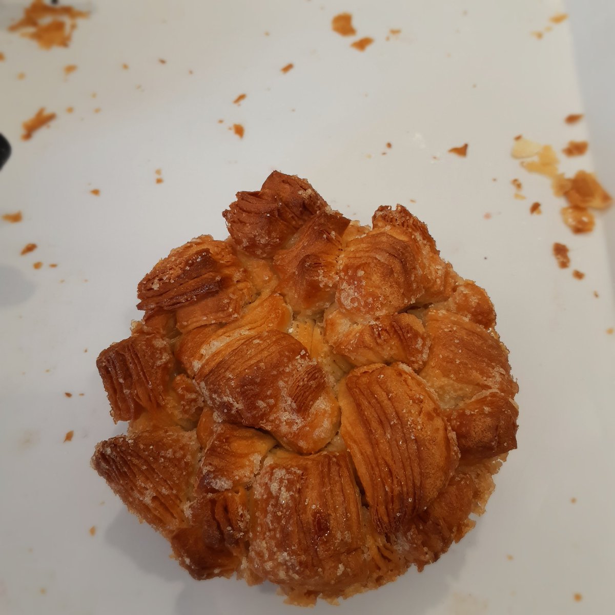 You must visit Scarborough Junction for a kouign-amann, it was described as a carmelized croissant at the new La Bastille Bakery #torontobakery #torontofrenchbakery #kouign-amann #kouignamann #torontocroissant #scarboroeats