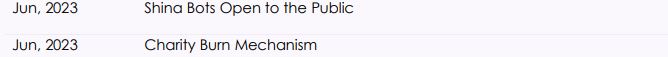 Cloroshi's tweet image. Alright $SHI Frens. 

Thanks to KC on telegram for dm'ing this. 

So some of you have asked what could be the catalyst to get us to 2.5-25b mcap for $SHI....

Well go look at the updated roadmap dates for June 2023 ;) 

IYKYK