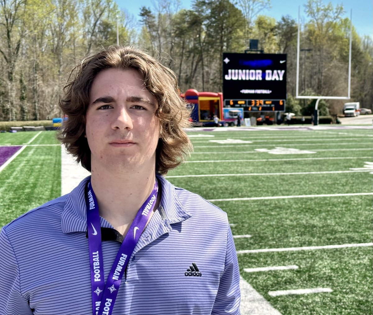 Fantastic day at <a href="/PaladinFootball/">Furman Football</a>'s Junior Day! Dad got to see his former OL coach, <a href="/FUCoachHendrix/">Clay Hendrix</a> and I got to catch up with <a href="/JayquanSmith22/">Jayquan Smith22</a>. It was also great to talk with <a href="/Justin_Roper/">Justin Roper</a> and <a href="/CoachNickVerna/">Nick Verna</a>! Hope they get a chance to check out spring practice at the