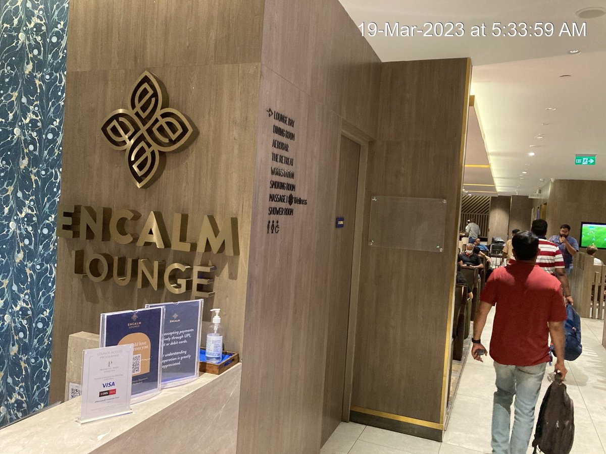 #Lounging again (Rather say, CALMING) at @RGIAHyd's #EncalmLounge...Now the #LOUNGE is maintained by @EncalmIndia..(#UKsTales) (@ Encalm Lounge in Hyderabad, TG) swarmapp.com/c/fM5MWFJl0ao