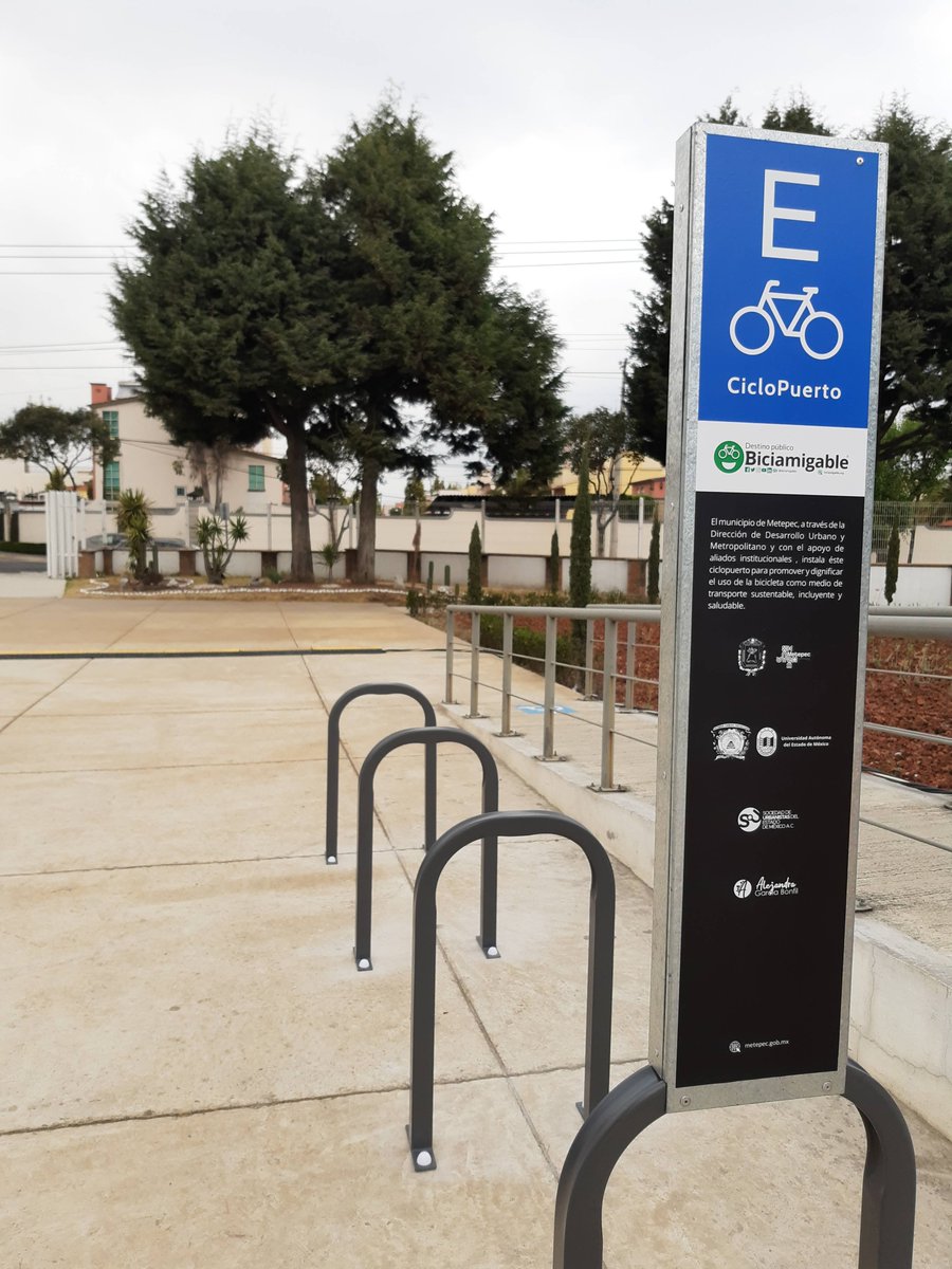 biciamigable's tweet photo. 🥳Doy la bienvenida al municipio de #Metepec en el Estado de México, con su primer #ciclopuerto instalado en la Dirección de Desarrollo Urbano y Metropolitano. 

En el #bicimapa encontrarás éste y muchos destinos más con facilidades ciclistas 🇲🇽https://t.co/FHxS2IXyt1 https://t.co/uvhEOvkqMS