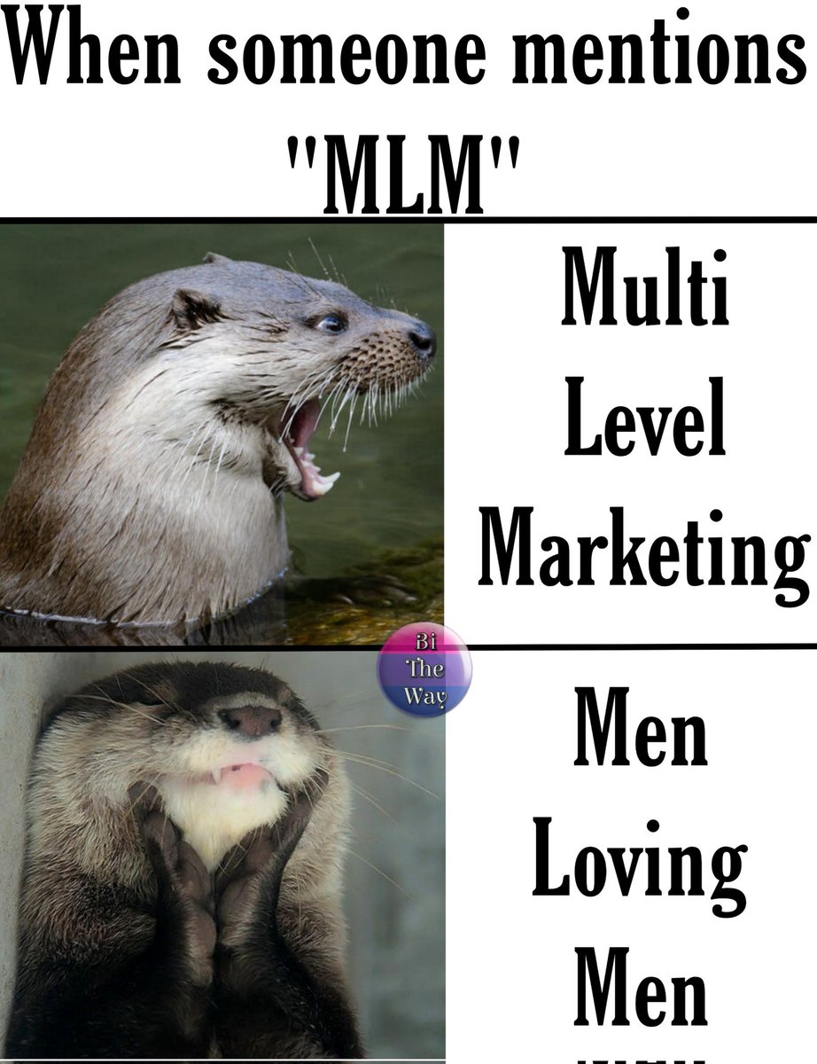 Bi__The__Way__'s tweet photo. MLM, not MLM.

#LGBTQIA #MenLovingMen #NotMultiLevelMarketing https://t.co/6N4LPn7lCC
