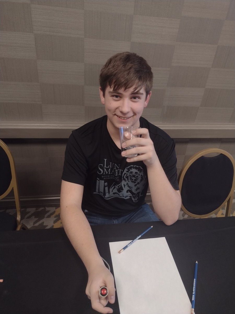 arlyon01's tweet photo. This young man was a Top 5 finisher in MG Individual QR at @governorscup State. @BCMSBoyd had our four starters compete in this new comp. - we had a great showing and we are so proud of him! #TrustTheProcess #LionSmart #CountyPride @BCMS_Principal @BoydCoSuper @BoydAcademics https://t.co/sbVno3q3am