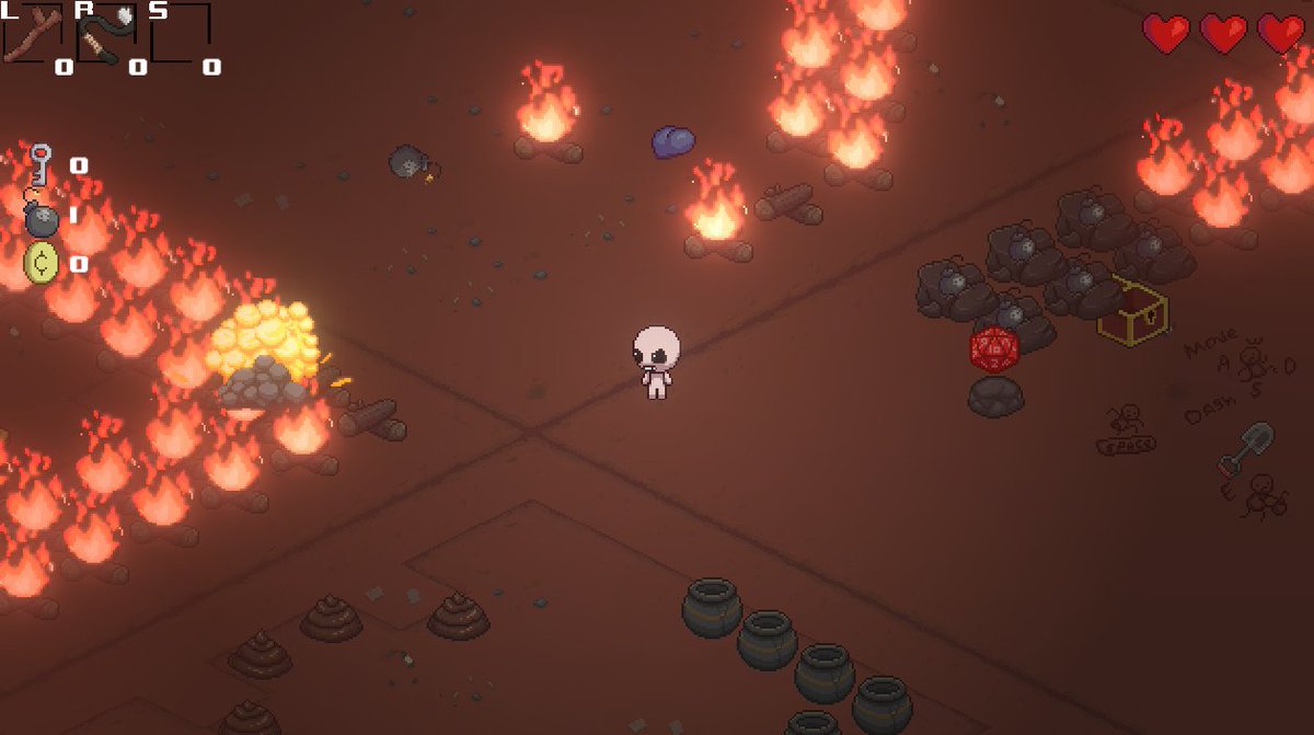 chromaber's tweet photo. It might not seem like much, but it's hard work! A lot got scrapped and a lot more had to be made, right now is dull and clumsy, but with we are working hard to get the best result, even if is harder or slower that what we expected!
#screenshotsaturday #thebindingofisaac #fangame https://t.co/HuX2WipkBa