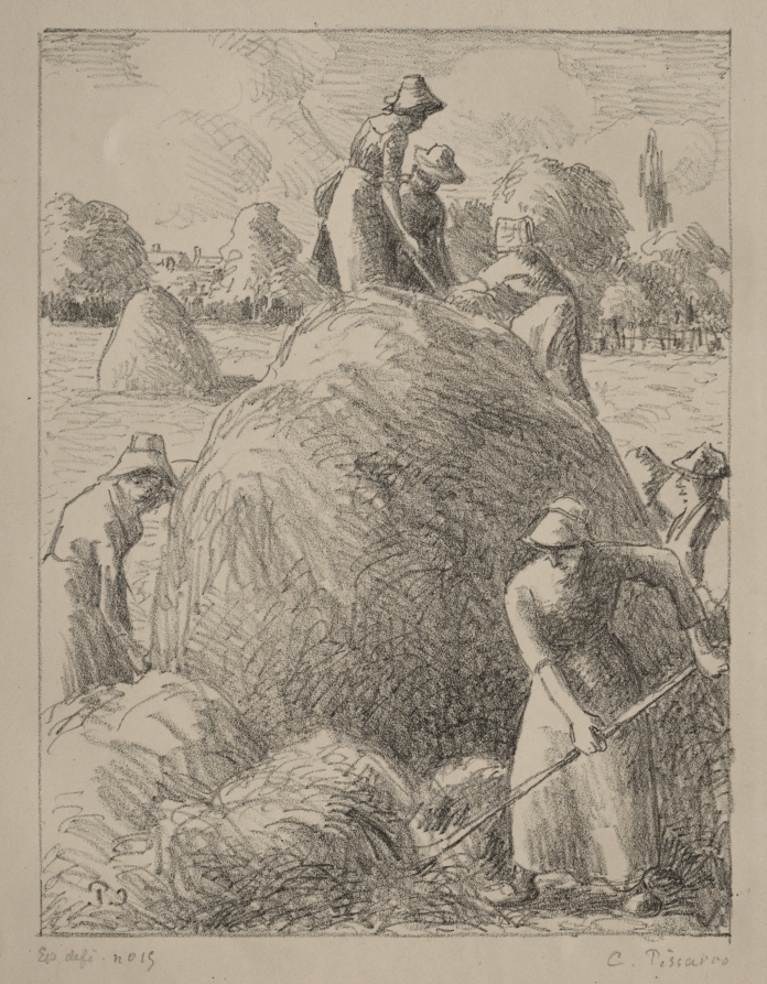 Camille Pissarro, Haymakers of Eragny, c. 1896 #cmaprints #cmaopenaccess clevelandart.org/art/1942.1050