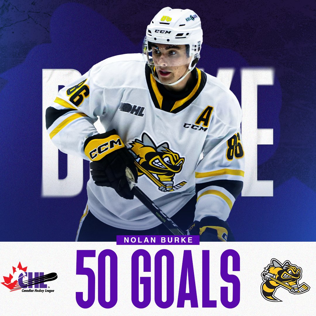 5⃣0⃣ goals for Nolan Burke❗️

The #Smashville prospect is the fifth player in <a href="/StingHockey/">Sarnia Sting</a> history to reach the milestone 👏🏻