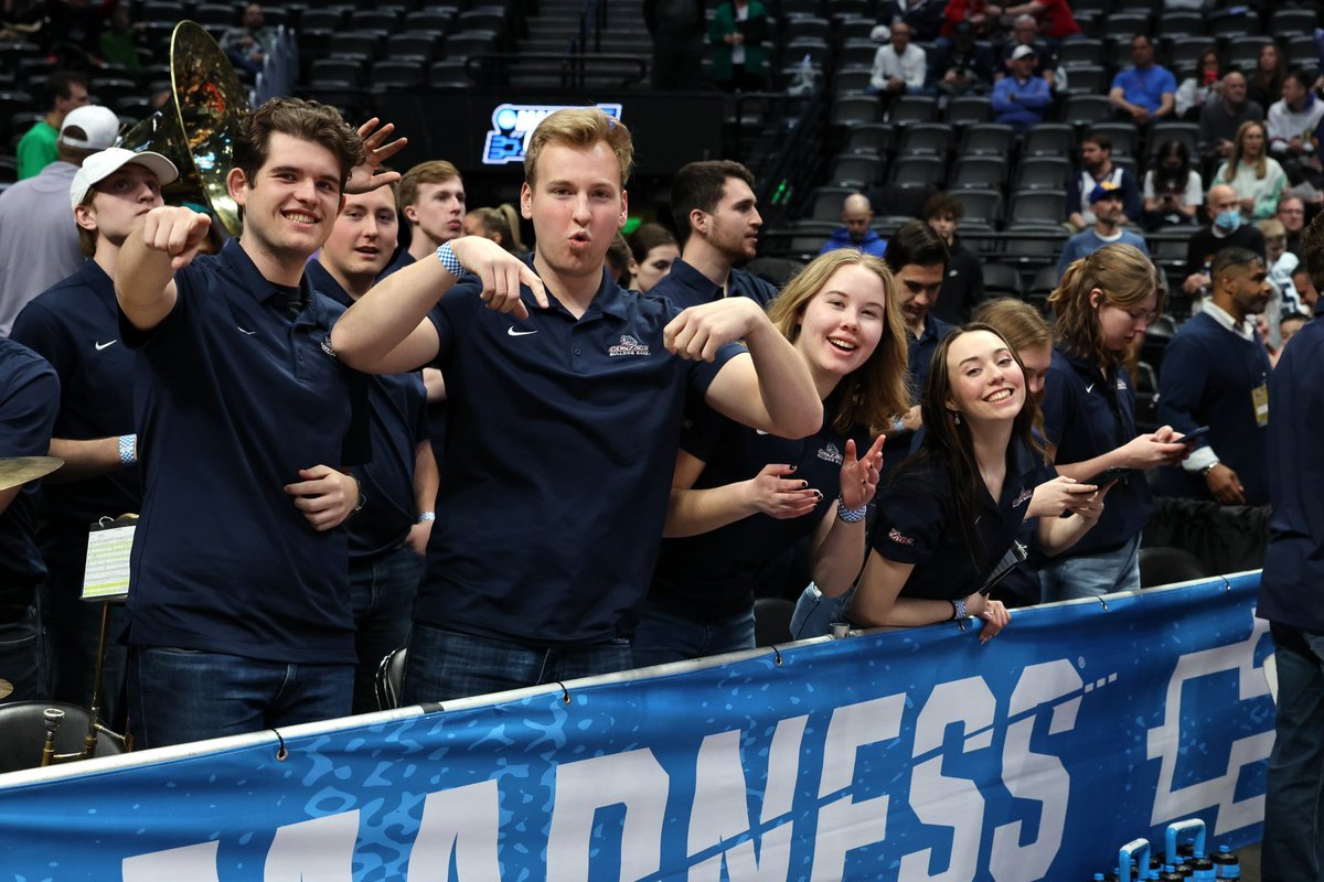 Gonzaga_Band's tweet photo. Shots from Denver ❤️💙🐶📸 #BulldogBand #Gonzaga #MarchMadness https://t.co/LNhfGGRgW6