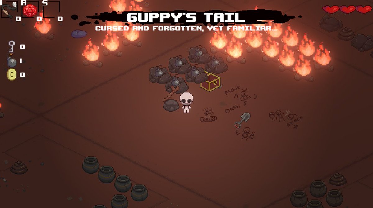 chromaber's tweet photo. It might not seem like much, but it's hard work! A lot got scrapped and a lot more had to be made, right now is dull and clumsy, but with we are working hard to get the best result, even if is harder or slower that what we expected!
#screenshotsaturday #thebindingofisaac #fangame https://t.co/HuX2WipkBa