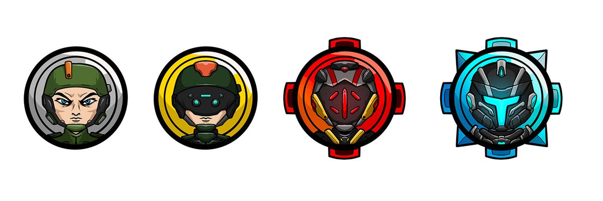 TurboTitan01's tweet photo. First drafts of the NEW sub badges for Twitch!!!
So excited for these to be finished! #twitch #subcriber #subbadges https://t.co/8XjJpuBbbV