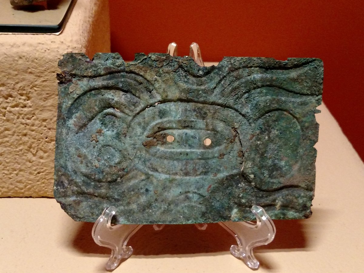 DrGregLittle2's tweet photo. "Spider Gorget" made from copper--genuine. It was excavated from the Parkin, Arkansas Mound Complex. https://t.co/HTd1BgvxX3