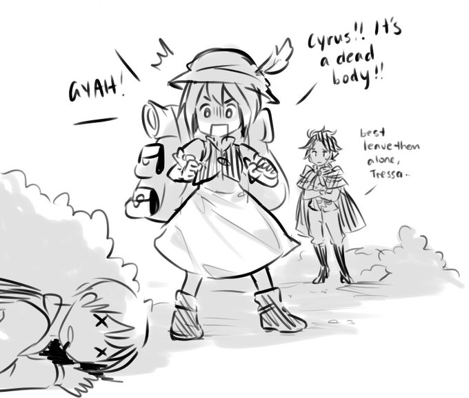 i don't think i have any well known artworks LMAO the ones that get spread around the most are just stupid scribbles 🤪 idk if you guys have a drawing of mine that introduced you to me pls show it 😂

anyway if i had to choose one maybe my very first OT comic https://t.co/kLt6ks2Xn8 