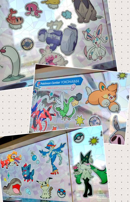 知らぬ間に連絡通路の絵変わってた!🙏✨SV仕様かわいい～ 