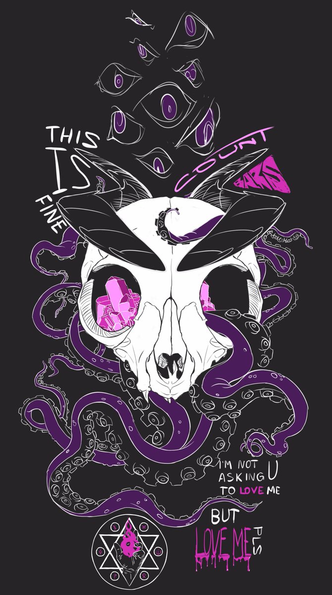 CountbarsA's tweet photo. #countbarsart #manticore #skull #tentacles #Bars #demon 

 #sketch #print for my future lather jacket ;) https://t.co/vjjgt01TSx