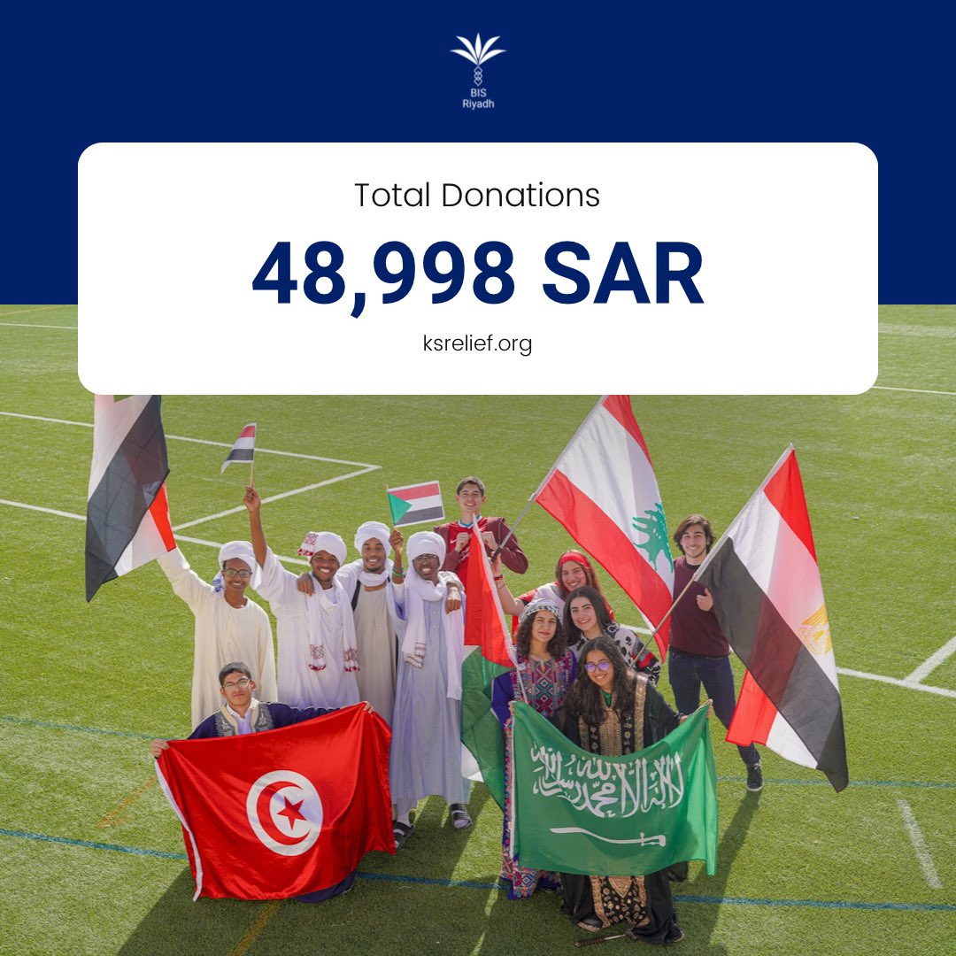 bisriyadh's tweet photo. We are proud that the #BISRCommunity, across all five campuses, came together and raised over 48,000 SAR for the people affected by the devastating earthquake that hit Turkey and Syria. 

All donations from International Week and Book Week went to https://t.co/iNJQ85onPG https://t.co/YLQs1w5YuM