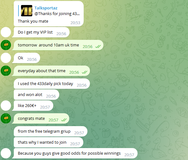 football433tips's tweet photo. Yesterday good win streaks on free page and vip page helped my VIP to win big. He jz signed up with us recently. A token of appreciation each other. I also thank you for joining us.. #winning #decentodds
๐VIP page@ https://t.co/D80fvh9U2M https://t.co/gPiTWiATNA
