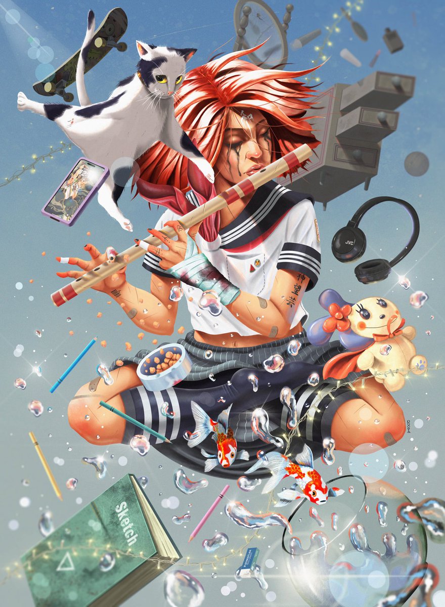 Gm fam !!! Finally my last emotional piece "Again" is available on <a href="/foundation/">Foundation 🌐</a> !! 💔❤️‍🩹🌱

" I'm writing down a brand new chapter
Where there’s only love, never anger "
I hope you like it ... ☘️✨
foundation.app/@pooyart/aouad…