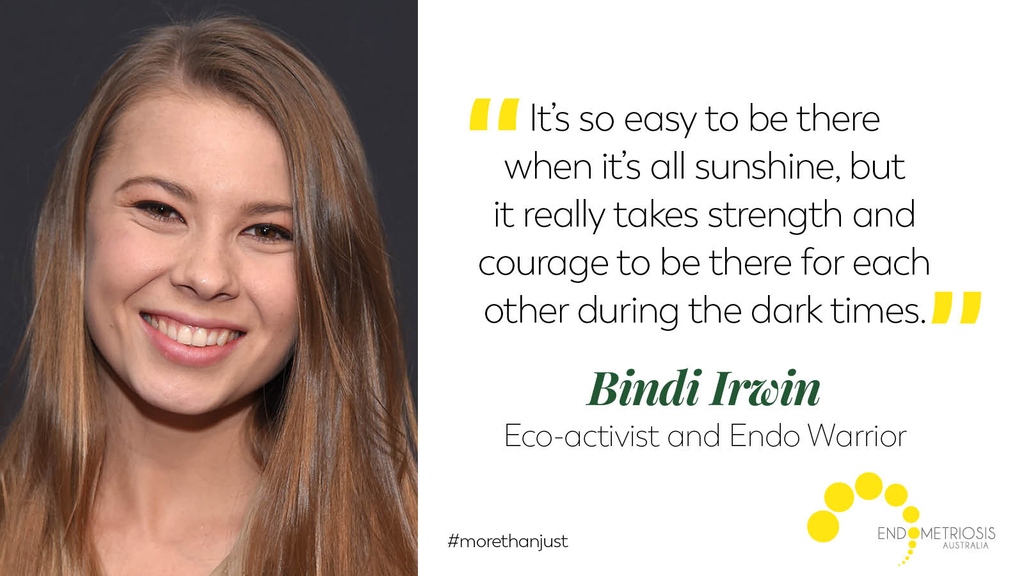 EndometriosisAu's tweet photo. 💛 Strength + courage = Endo Warriors 💛 Sending big love to Bindi Irwin 💛 Aussie Endo Warriors and Endo Allies are behind you and thank you for sharing the story of your 10 year struggle with this invisible disease and your fight for answers 🙏
‌
#endowarrior #endoawareness https://t.co/6F2xx8LDMr