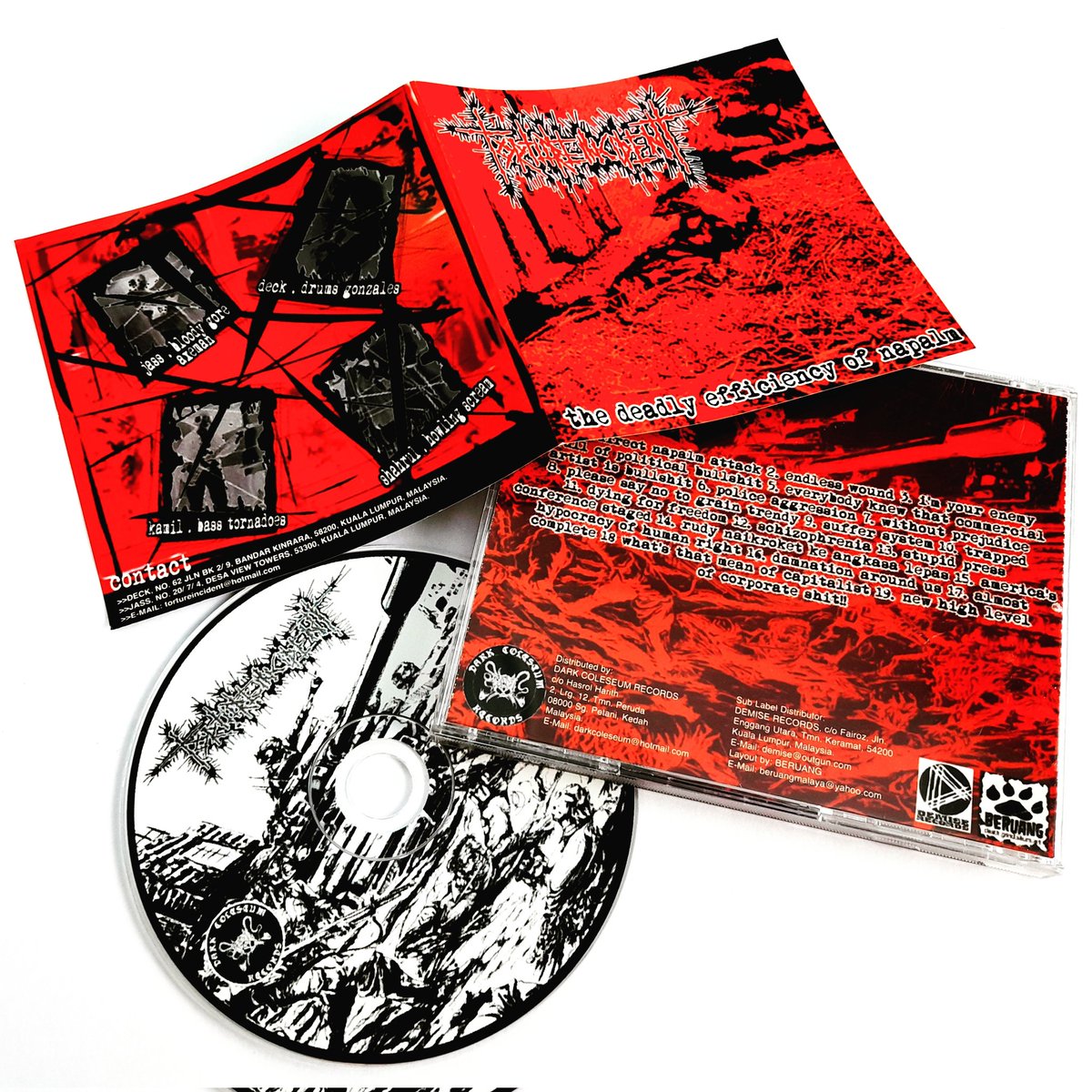 ryon_reon's tweet image. Torture Incident - The Deadly Efficiency of Napalm (Full-length 2001)
#tortureincident #thedeadlyefficiencyofnapalm #audiocd #malaysia #grindcore #nowSLAYING #personalcollection #notforsale