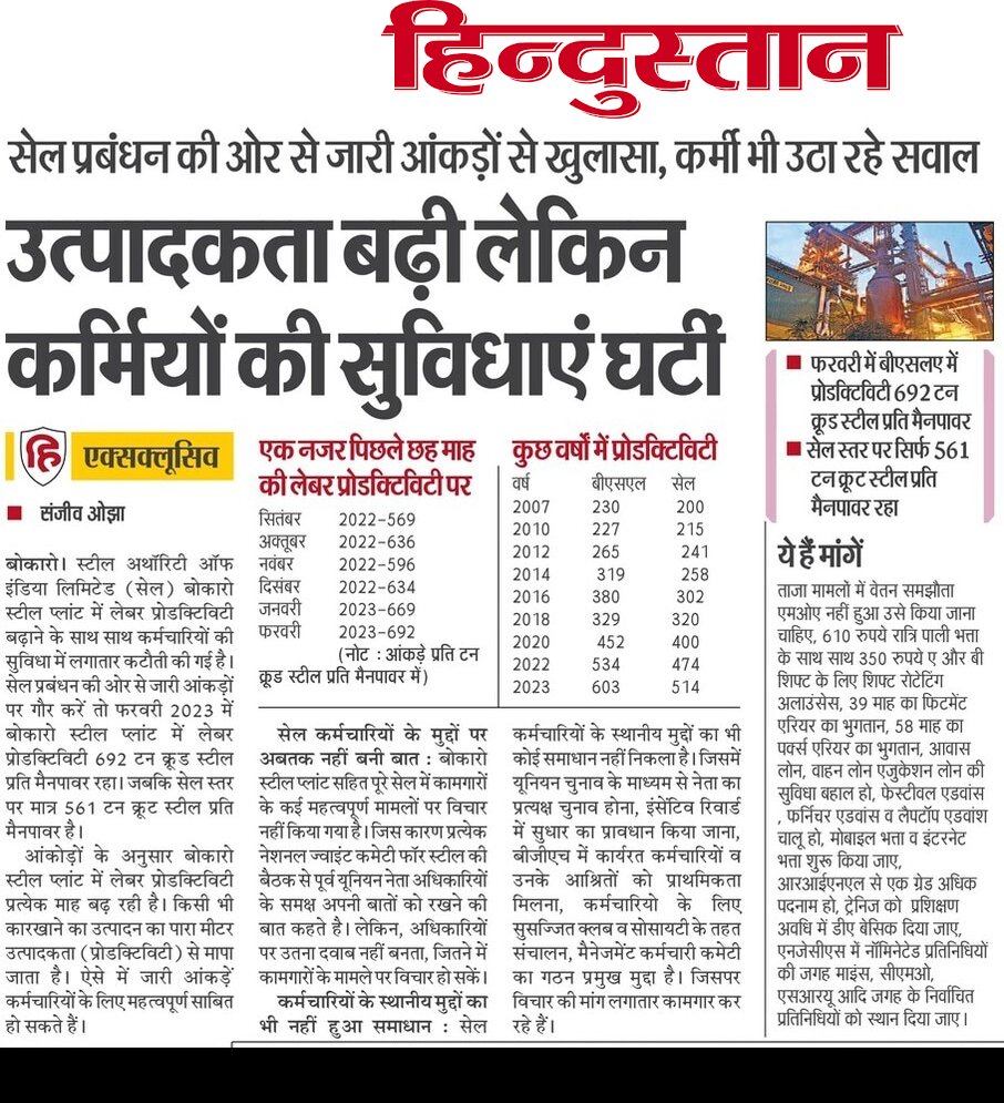 Rajvir155537's tweet photo. @PMOIndia @dpsahuINC @narendramodi @AmitShah @fskulaste @JM_Scindia @SteelMinIndia @Nagendra_NSinha @kharge @JPNadda @SSAhluwaliaMP @pnsinghdhanbad @jualoram @vijaybaghelcg @MPRakeshSingh @tripathyak1 @SomaMon63 @BslDic @DicRsp 
अब सेल कर्मचारी कितना मेहनत करे महोदय 
न्याय किजिए https://t.co/6xAdDKZ8qf