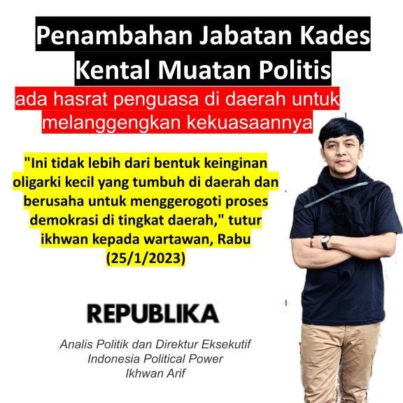 Pegang teguh konstitusi, Kepala desa mengajukan perpanjangan masa jabatan, ini test case ? tujuannya apa ya para pak kades.

#tolak3periode
#takutpemilu
#desamengepungkota 
#pkimengepungkota