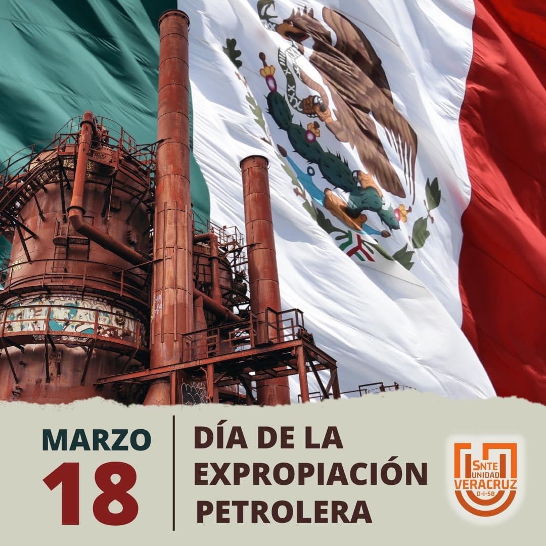 🇲🇽 85 Aniversario de la Expropiación Petrolera.

#SoySNTE56 🟠
##PorElRescateDeLaSoberanía
#𝗟𝗮𝗨𝗻𝗶𝗱𝗮𝗱𝗡𝘂𝗲𝘀𝘁𝗿𝗮𝗙𝗼𝗿𝘁𝗮𝗹𝗲𝘇𝗮🙋🙋‍♂️✅