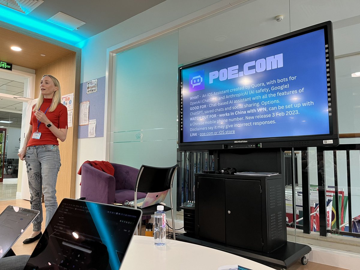 ameliaktech's tweet image. Loving the AI tools shared by @klbeasley and @jayeshaer during their session at #ACAMIStech. Nice to see tools that aren’t ChatGPT and that can be easily accessed by students and colleagues here in China!