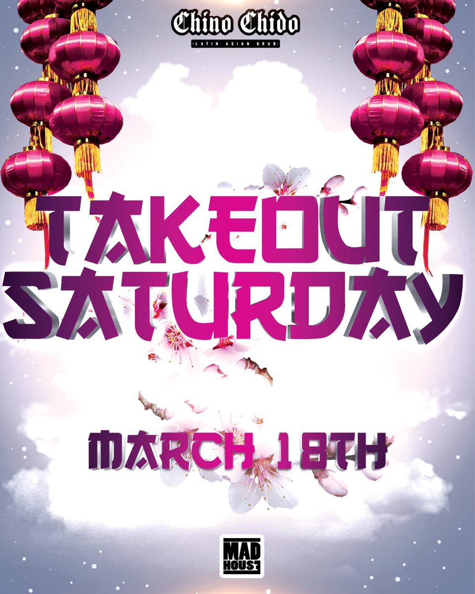 MadHouseELP's tweet photo. The Hottest Spot On The Block Keeps Getting Hotter! 🔥🥡  #TakeOutSaturday at #ChinoChido!
For Reservations Text 818-927-5150 https://t.co/9uKD6Ie9YW