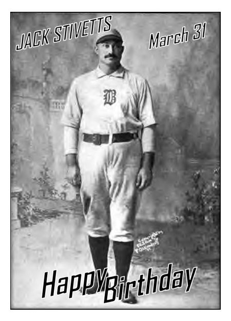 custom_baseball's tweet photo. Born #OTD Jack Stivetts. 203 lifetime wins, he also hit .298 lifetime. He won an ERA title and also led the league in K's. In an 11 yr career, he had 20+ win seasons 6x.#StLBrowns #Beaneaters #Spiders. https://t.co/B6pnDSdSKI