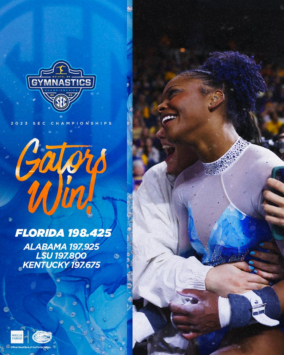 A Gator Win! 

🔹 MEET RECORD SCORE! 
🔹Season High for the Gators!
🔹3rd highest total in the nation this season!

#GoGators | Presented by <a href="/WellsFargo/">Wells Fargo</a>