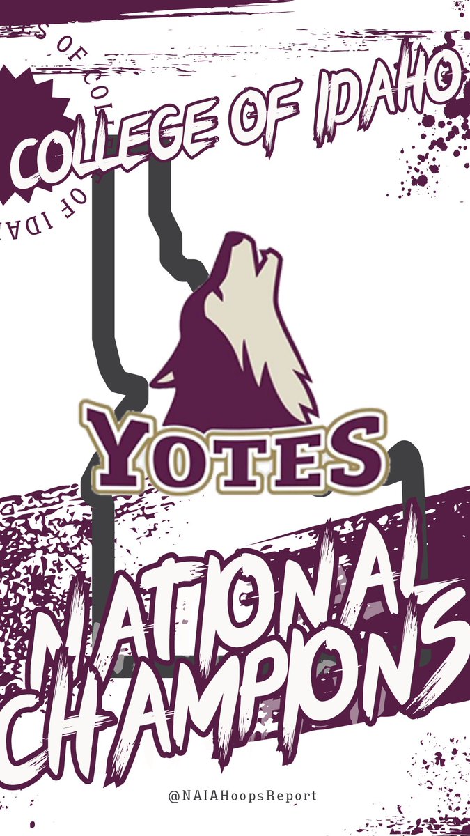 ‼️ National Champions ‼️ 

<a href="/YotesHoops/">College of Idaho MBB</a> survive a tremendous comeback to beat, Indiana Tech, 73-71 to win the NAIA National Championship! Jake O’Neil leads the way with 15pts and  12rebs! Congratulations to <a href="/Colby_Blaine/">Colby Blaine</a> and the Yotes on their National Title!