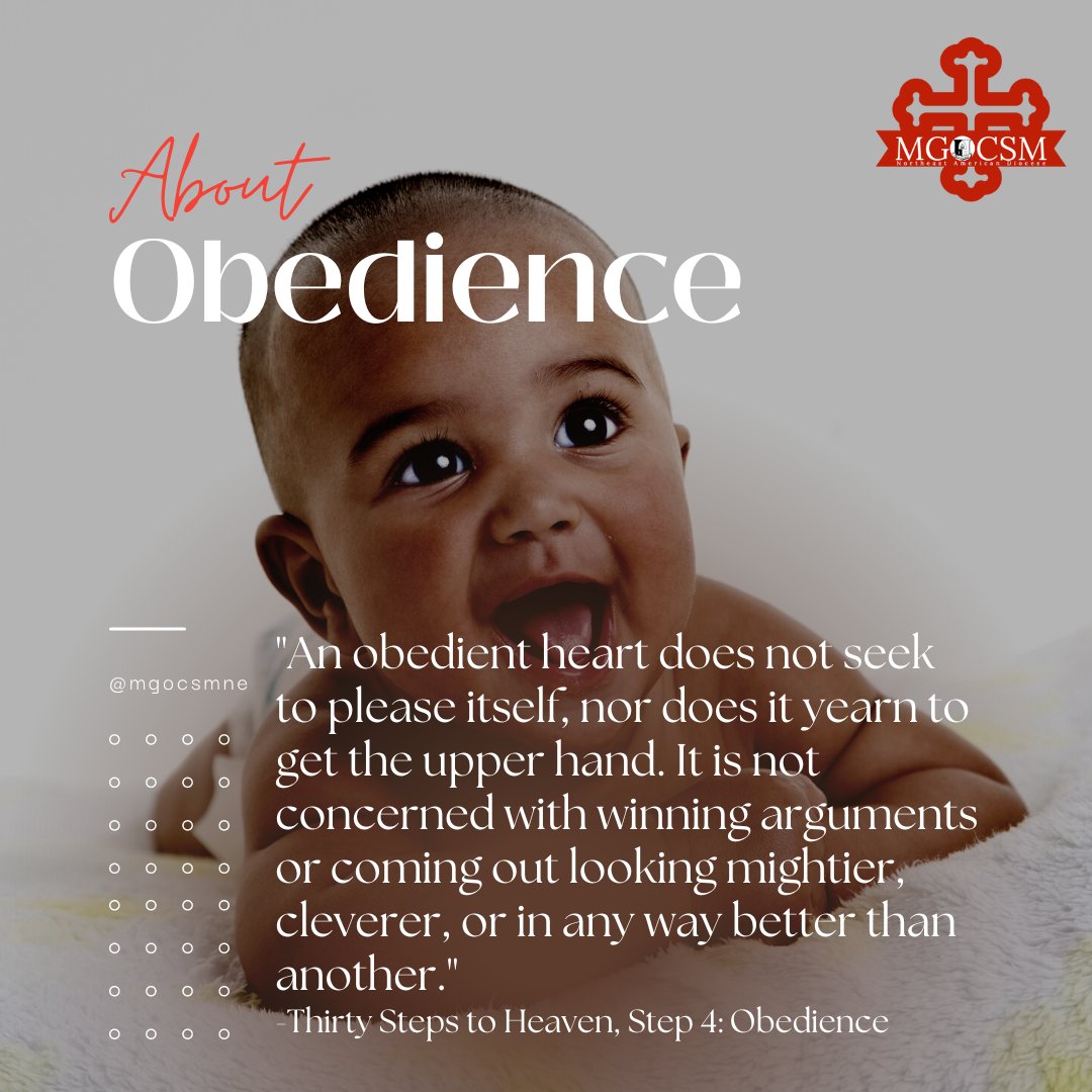 mgocsmne's tweet image. #meditationseries #stepfour #obedience #theladderofdivineascent #thirtystepstoheaven #greatlent #mgocsmne #worship #study #service #malankara #orthodox #orthodoxy #churchfathers #saints #christian #christianity #ancientfaith #faith #hope #love #spirituality #prayer #jesusprayer