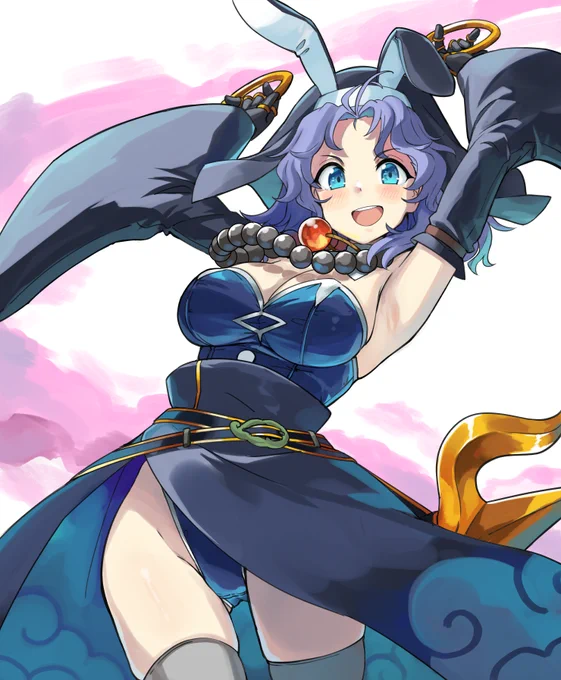 久々に雲居一輪で画像検索してみたらなんか公式公認ゲームでバニー着せられてる一輪を発見してしまったので描くしかねぇ…ってなったやつ 