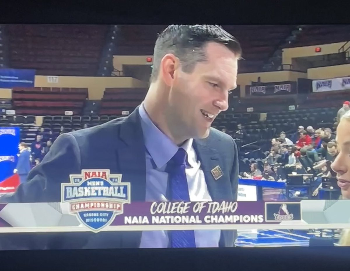 Congrats @YotesHoops!!!Awesome job Coach @Colby_Blaine on leading this team to a NATIONAL CHAMPIONSHIP! Love our #YoteFam #LegacyDriven 💜🏀💜🏀💜