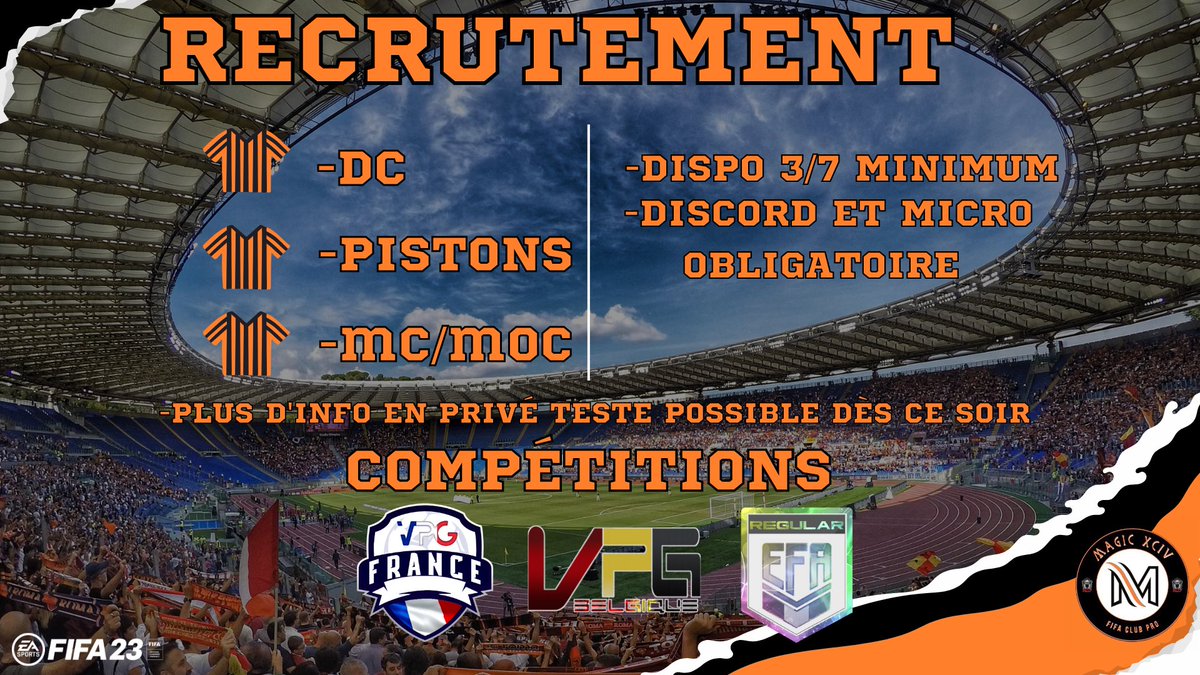 Pour ceux qui sont intéressé, DM <a href="/MAD_Nolan/">Mad_Nolan</a> ou <a href="/Bouiniou_Bzh/">Bouiboui</a> 

<a href="/VPGFrance_/">VPG France</a> <a href="/belgique_vpg/">VPG BELGIQUE 🇧🇪</a> <a href="/EFASelection/">Equipe De France EFA</a> @AVPAFR <a href="/BDXeSPORT33/">BDX eSPORT</a>