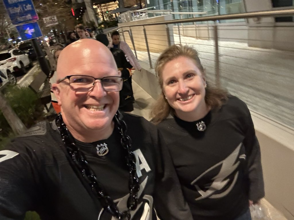 Hockey night in Tampa… #boltsWIN