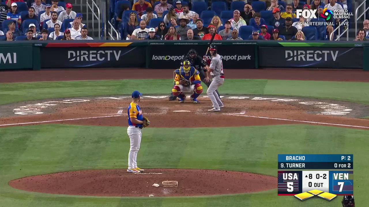 Trea Turner grand slam, USA, Venezuela