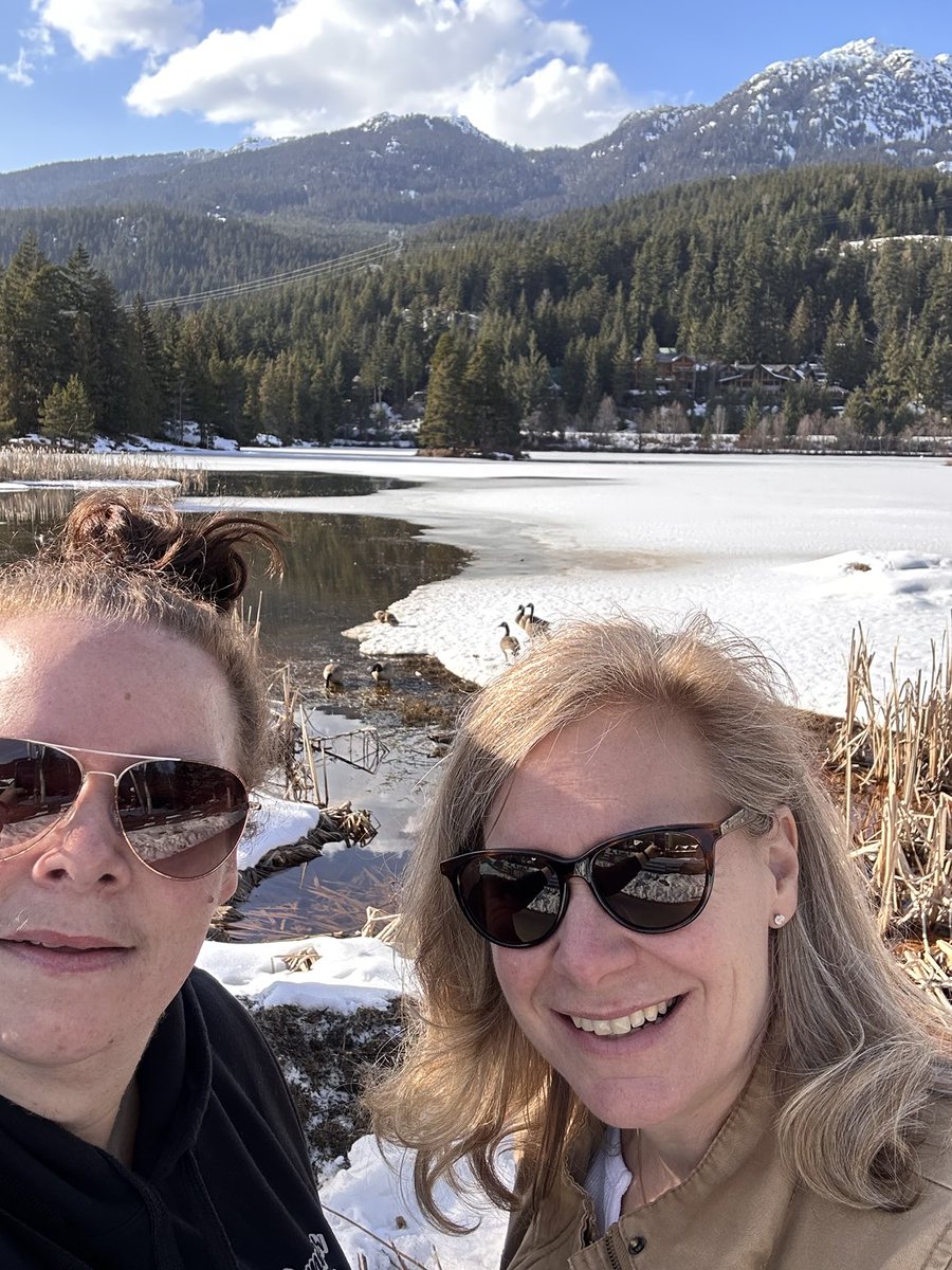 Enjoying the sunshine after early morning travel marked the start of #vacation #MarchBreak #sister