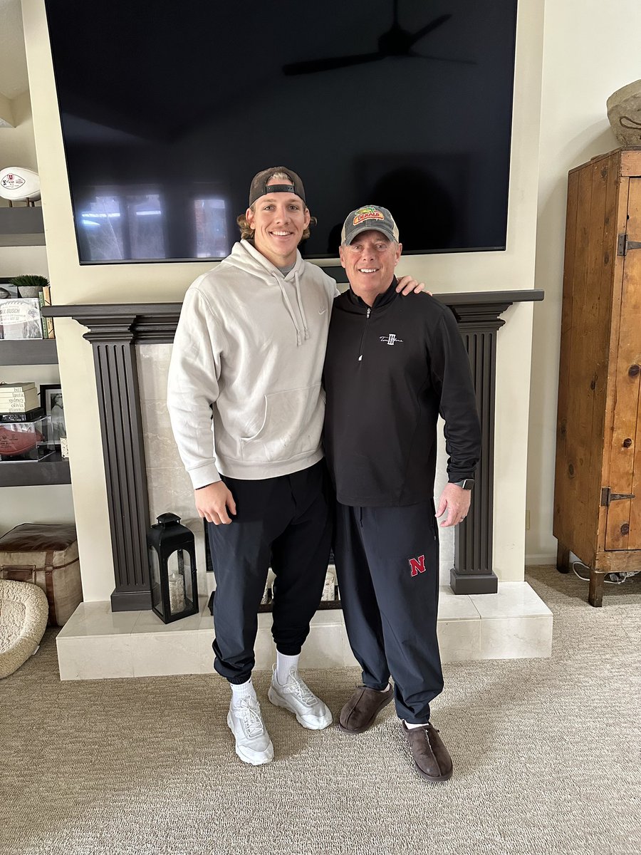 Garrett Nelson stopped by the house to catch up today! Husker Nation, he is an amazing representative of this state and Nebraska Football!