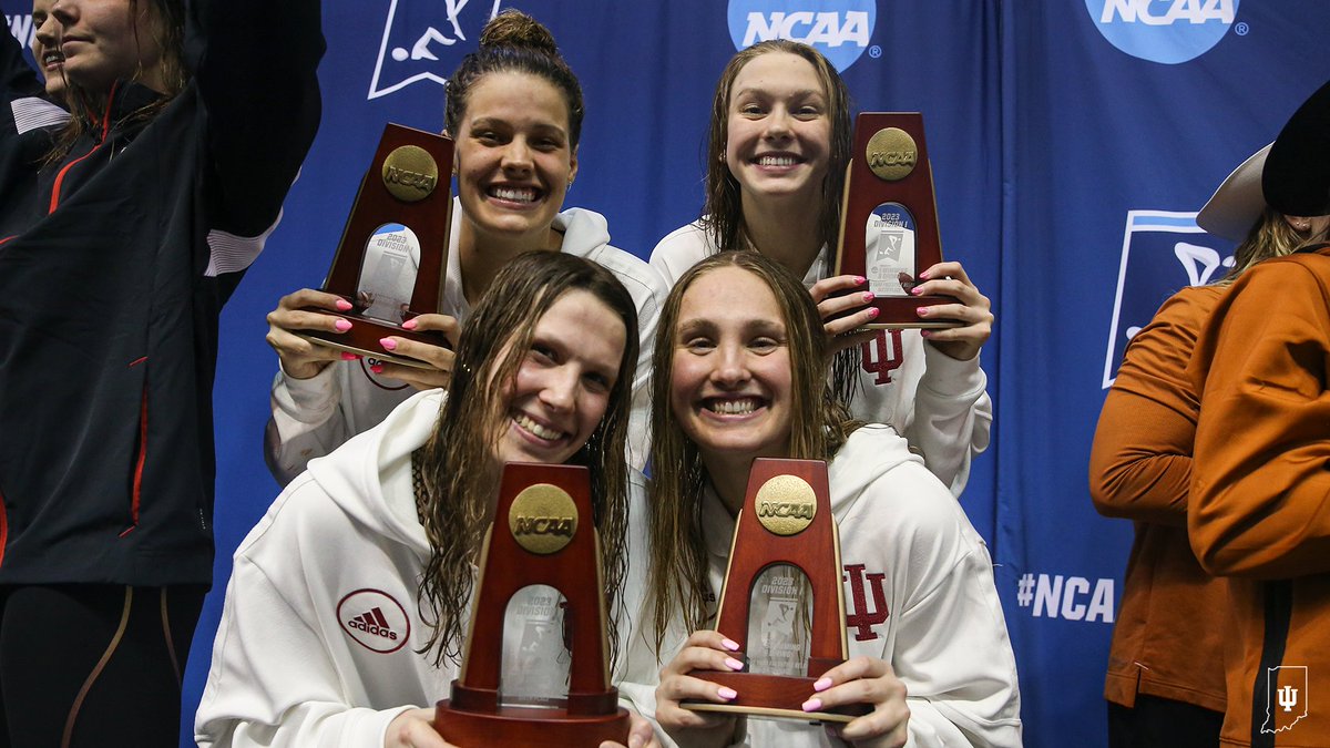 IndianaSwimDive's tweet photo. ⚪️🔴 Beat the projections &amp; tied our program's all-time best finish!

#IUSD women place seventh nationally. https://t.co/GTRJKN9VGn